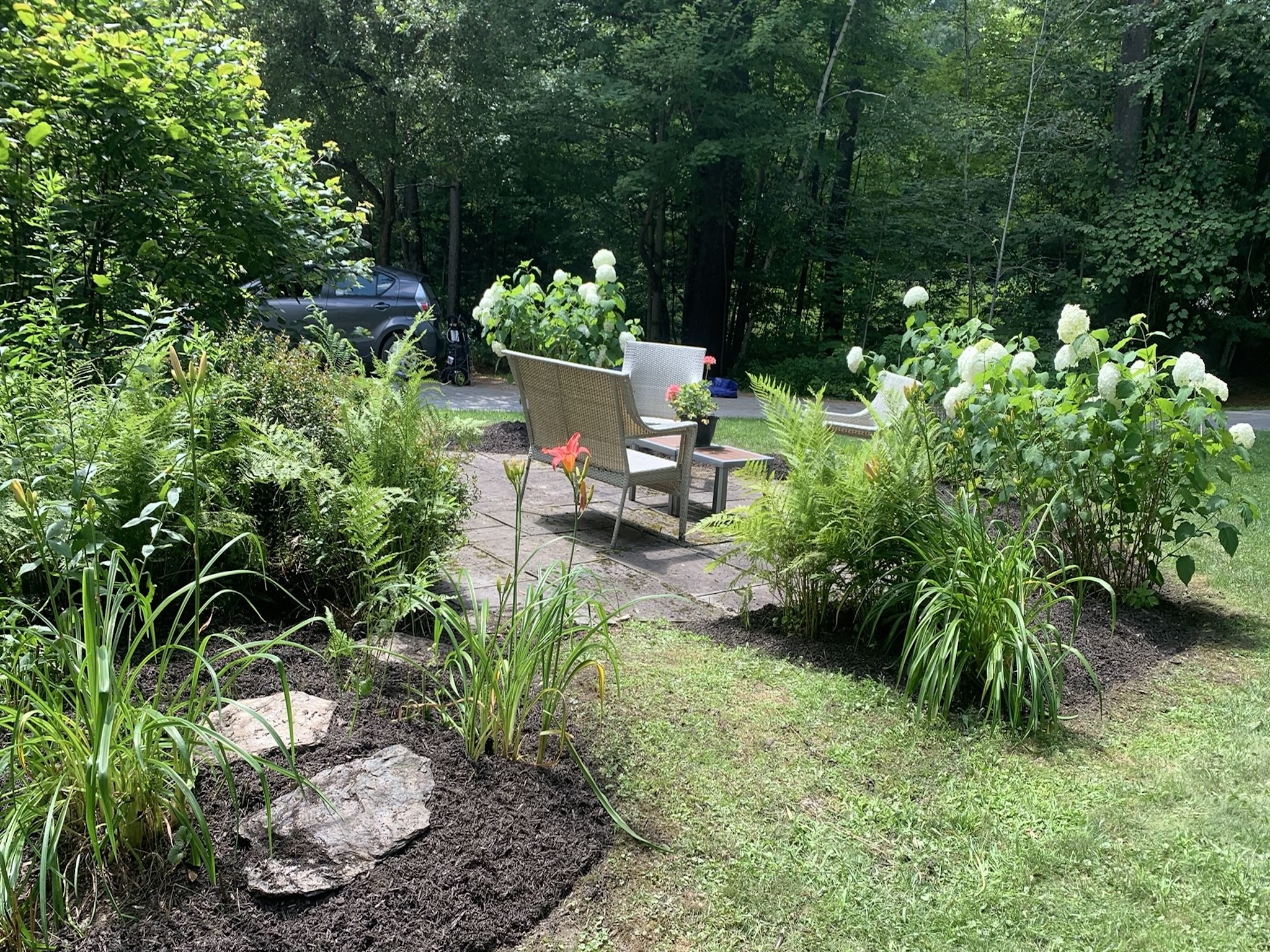 garden bed after work