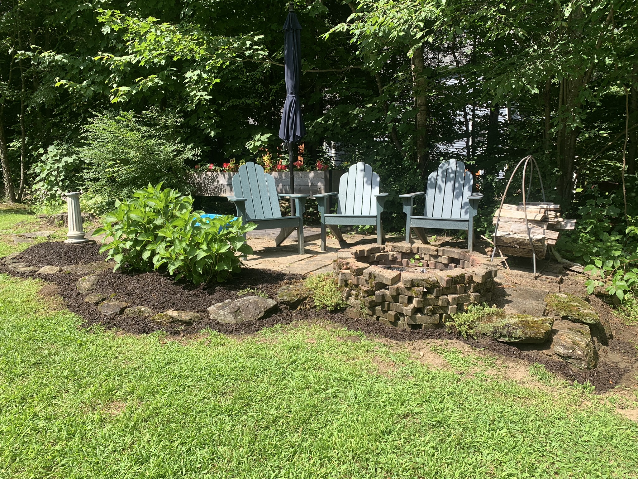 garden bed after work